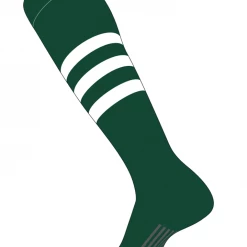 Twin City Dugout Knee High Socks - Forest White Baseball