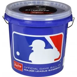 Champro Equipment Rawlings Official League Practice Ball With Bucket Baseball
