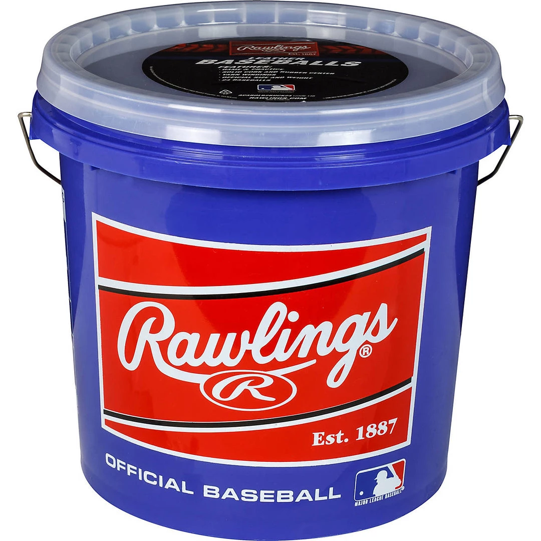 Champro Equipment Rawlings Official League Practice Ball With Bucket Baseball 3 Champro Equipment Rawlings Official League Practice Ball With Bucket Baseball