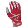 Easton Z7 VRS Hyperskin Batting Gloves - Red Gray