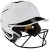 Mizuno F6 With FP Mask Matte 2Tone - White Black Softball