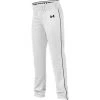 Under Armour Youth Next Open Bottom Pant - White Black