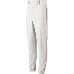 Mizuno Youth Select Piped Pant - White-Red