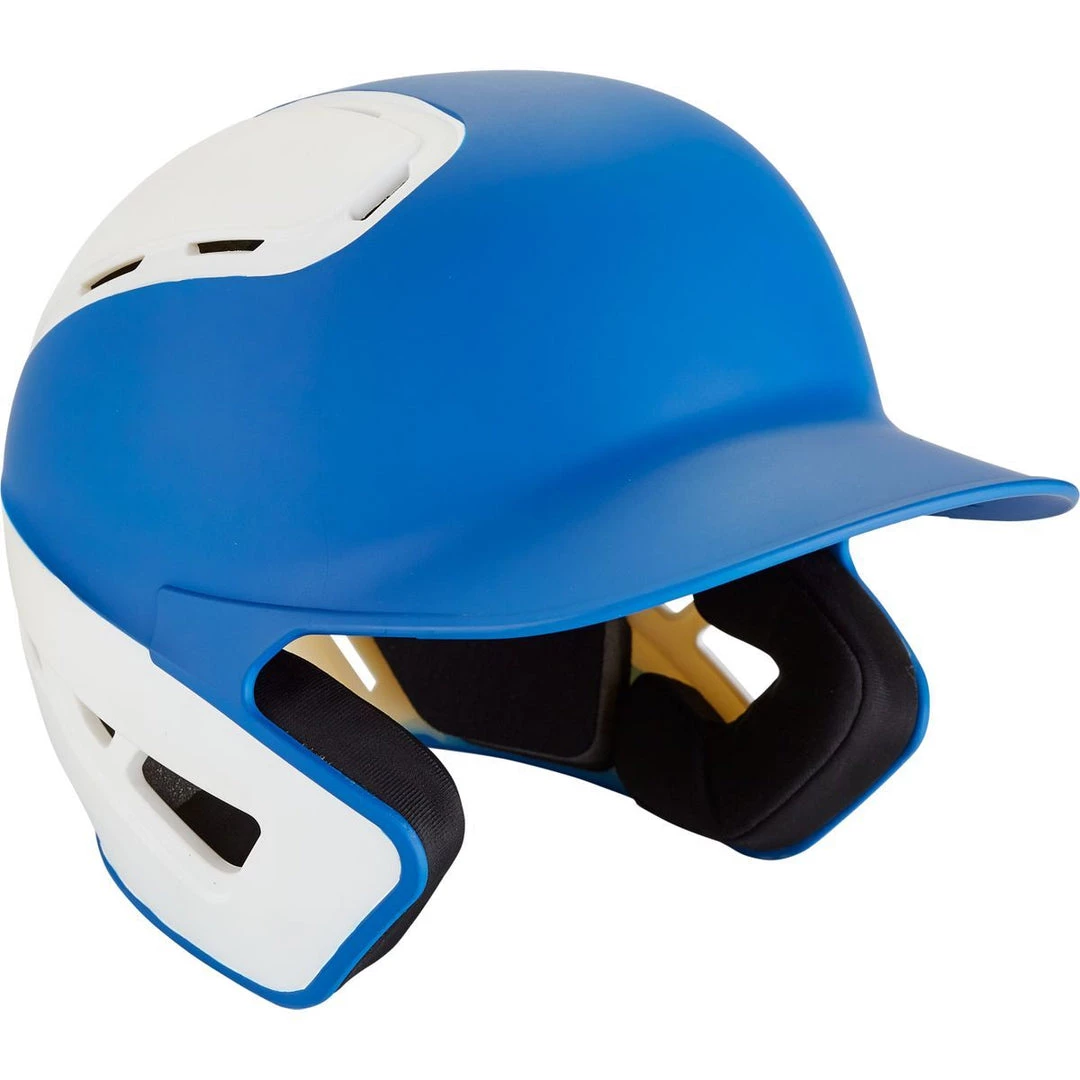 Mizuno B6 Youth Batting Helmet 2Tone - Royal White Baseball 3 Mizuno B6 Youth Batting Helmet 2Tone - Royal White Baseball