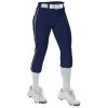 Alleson 625PBW Women's Belted Fastpitch Pant - Navy White Softball