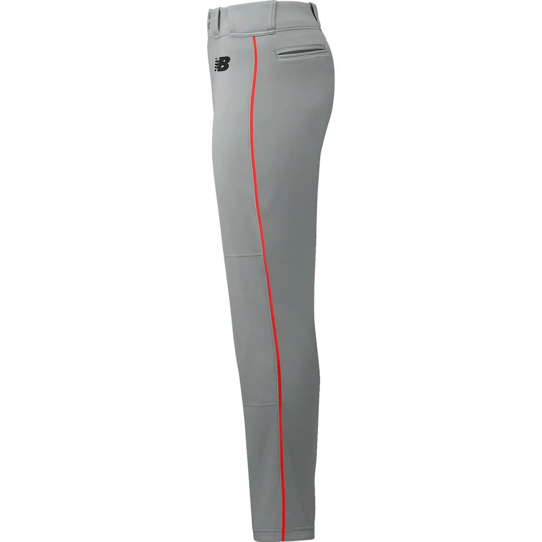New Balance Adversary 2 Youth Piped Pant - Gray Red Baseball 3 New Balance Adversary 2 Youth Piped Pant - Gray Red Baseball