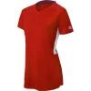 Softball Mizuno Comp Short Sleeve V-Neck Womens - Red White