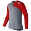 Baseball New Balance Seamless X4J Asymmetrical Shirt Left - Red
