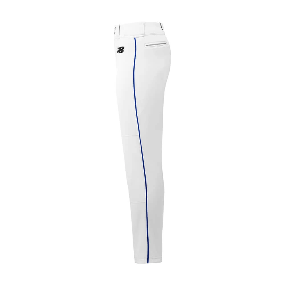 New Balance Adversary Youth Piped Pant - White Royal 3 New Balance Adversary Youth Piped Pant - White Royal