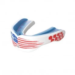 Shock Doctor 6900 Gel Max Power Mouthguard - White/Us Flag