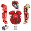 All-Star System 7 Certified NOCSAE Young Pro Catcher's Set (Ages 12-16) - Scarlet Black Baseball