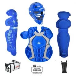 All-Star Player's Series Certified NOCSAE Catcher's Set (Ages 9-12) - Royal Baseball