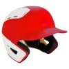 Mizuno B6 Batting Helmet 2Tone - Red White 2 Mizuno B6 Batting Helmet 2Tone - Red White