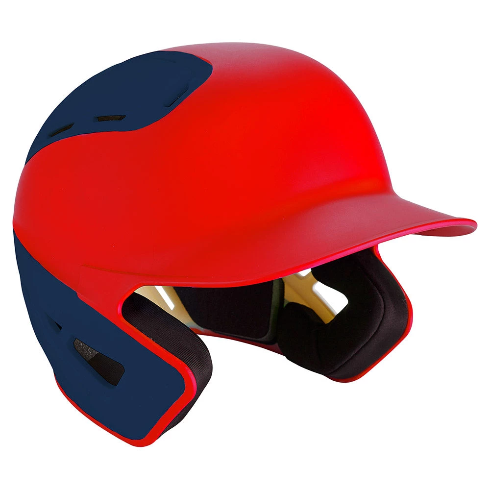 Baseball Mizuno B6 Batting Helmet 2Tone - Red Navy 3 Baseball Mizuno B6 Batting Helmet 2Tone - Red Navy