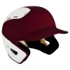 Mizuno B6 Batting Helmet 2Tone - Cardinal, White Baseball
