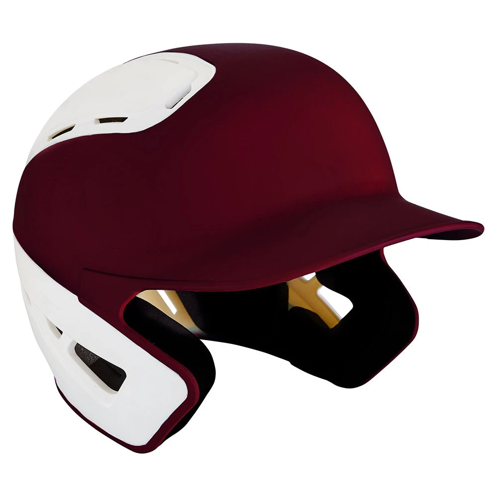 Mizuno B6 Batting Helmet 2Tone - Cardinal, White Baseball 3 Mizuno B6 Batting Helmet 2Tone - Cardinal, White Baseball