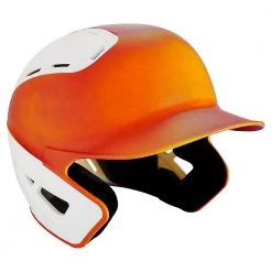 Mizuno B6 Batting Helmet 2Tone - Orange, White Baseball