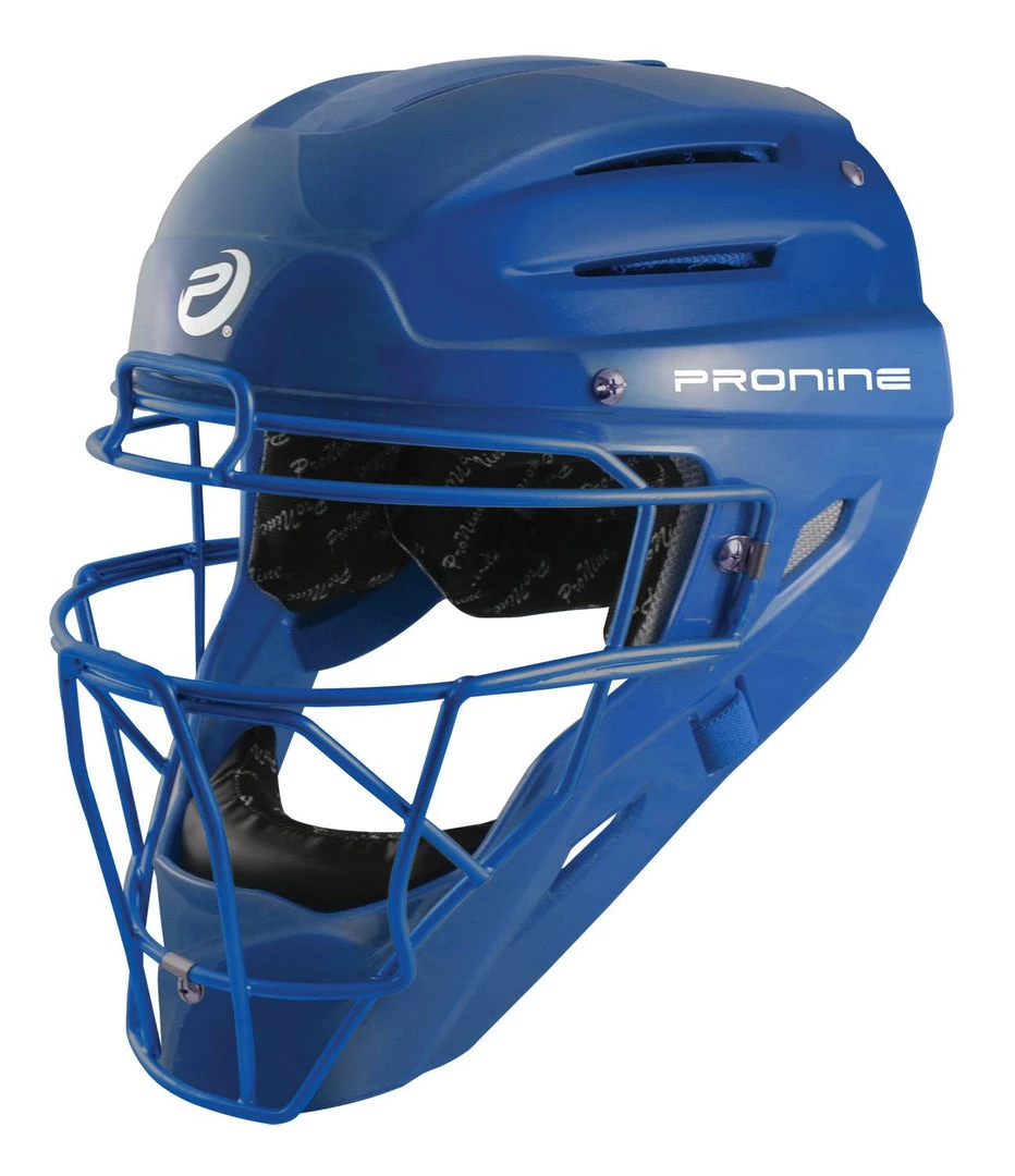 ProNine Armatus Elite Catcher's Helmet - Royal 3 ProNine Armatus Elite Catcher's Helmet - Royal