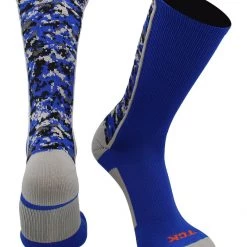 Twin City TCK Digital Camo Crew Socks - Royal Camo
