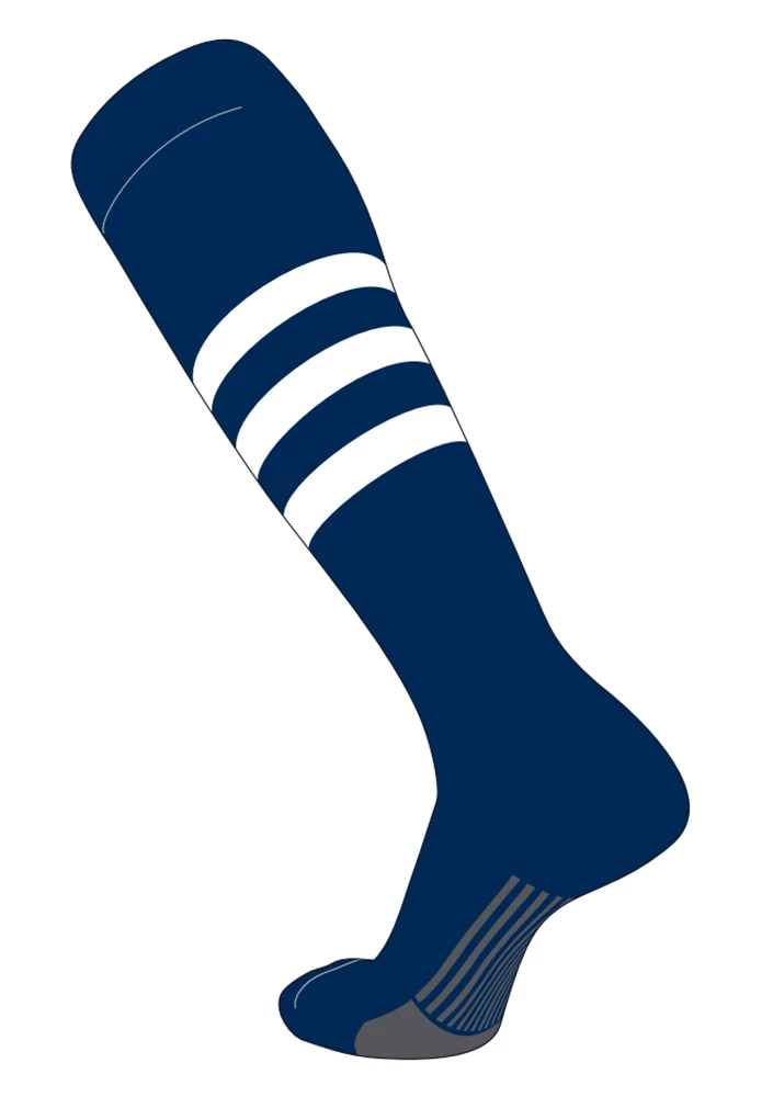 Twin City Dugout Knee High Socks - Navy White Baseball 3 Twin City Dugout Knee High Socks - Navy White Baseball
