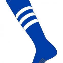 Twin City Dugout Knee High Socks - Royal White