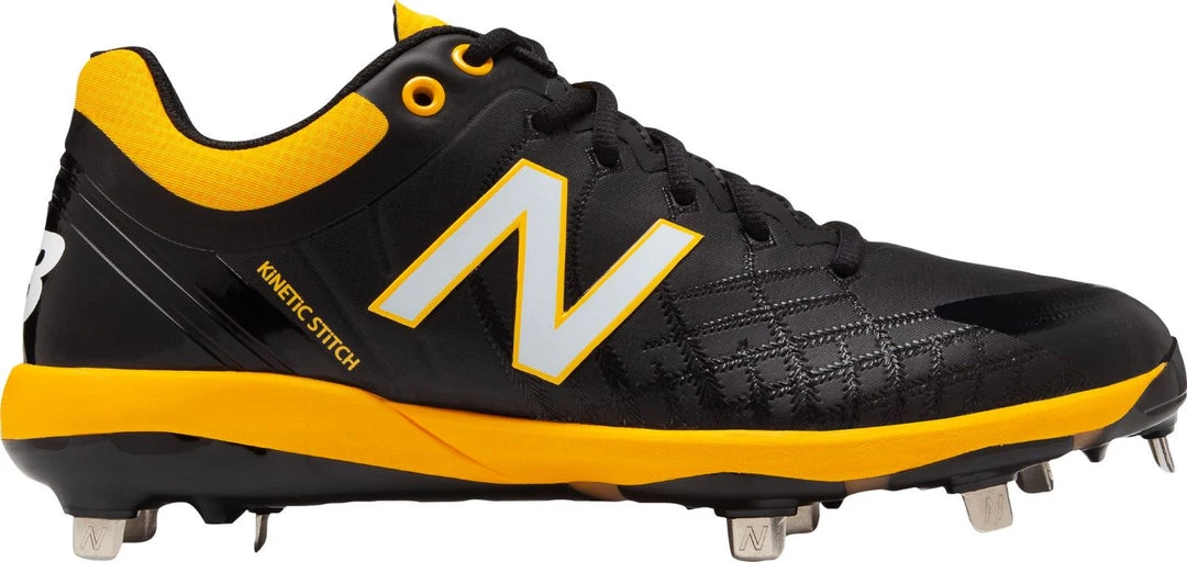 New Balance L4040v5 Low Cut Metal Cleat - Black Yellow 3 New Balance L4040v5 Low Cut Metal Cleat - Black Yellow