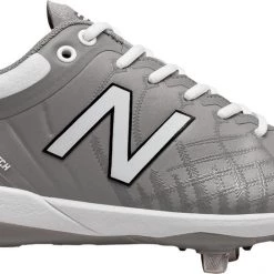 Baseball New Balance L4040v5 Low Cut Metal Cleat - Gray White