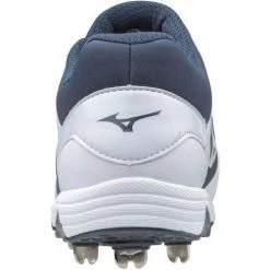 Softball Mizuno 9-Spike Swift 5 Cleats - Navy White 11 Softball Mizuno 9-Spike Swift 5 Cleats - Navy White