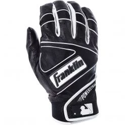 Franklin Powerstrap Youth Batting Gloves - Black