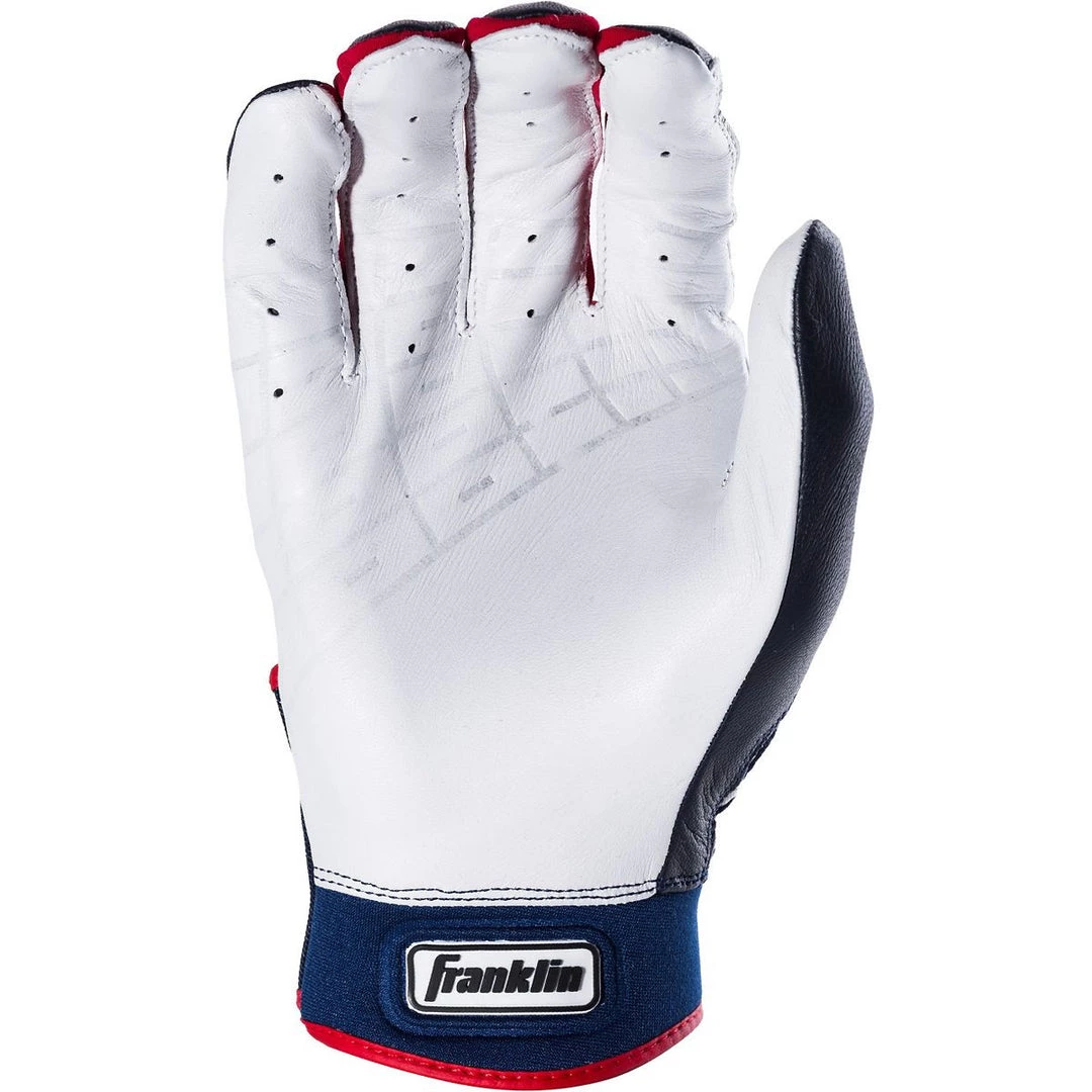 Franklin Powerstrap Adult Batting Gloves - Pearl Navy 4 Franklin Powerstrap Adult Batting Gloves - Pearl Navy