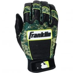 Franklin CFX Pro Adult Digi Batting Gloves - Black Green Camo