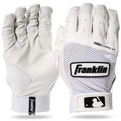 Baseball Franklin Youth Classic XT Batting Gloves - White