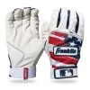 Baseball Franklin USA Classic XT Youth Batting Gloves - White Red