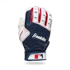 Baseball Franklin 2nd-Skinz Youth Batting Gloves - White Navy