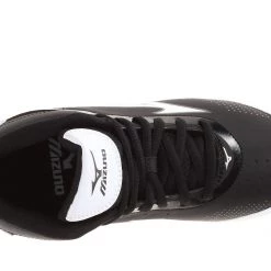 Mizuno 9 Spike Franchise 7 Mid Youth Molded Cleats - Black White Baseball