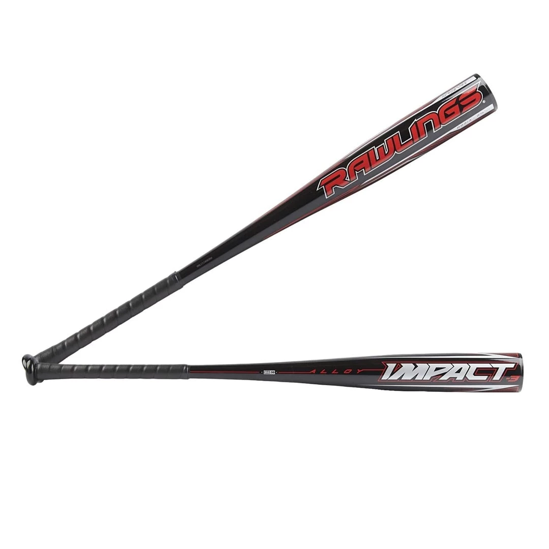 Baseball Rawlings 2022 Impact (-3) BBCOR 2 5/8" Bat - Black Red 3 Baseball Rawlings 2022 Impact (-3) BBCOR 2 5/8" Bat - Black Red