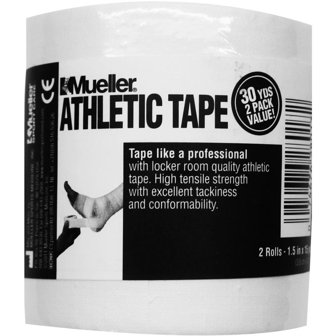 Mueller Mtape 1.5" X 30yds White - 2 Pk Value