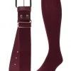 Baseball Twin City Belt Knee High Sock Combo - Maroon