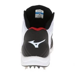 Baseball Mizuno 9-Spike Advanced Swagger 2 Mid Men's Metal Cleats - Black White 13 Baseball Mizuno 9-Spike Advanced Swagger 2 Mid Men's Metal Cleats - Black White