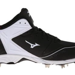 Baseball Mizuno 9-Spike Advanced Swagger 2 Mid Men's Metal Cleats - Black White