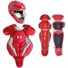 Under Armour Converge Victory Series UACKCC4-JRVS 9-12 Yr Catcher's Kit - Scarlet Baseball