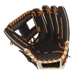 Baseball Mizuno Pro Select 11.50" Infield Glove GPS1BK-400S Shallow Pocket - Black 6 Baseball Mizuno Pro Select 11.50