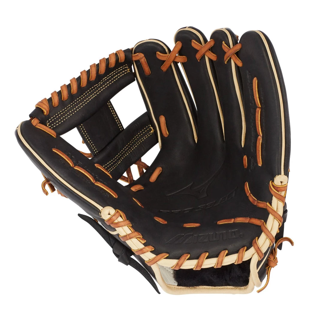 Baseball Mizuno Pro Select 11.50" Infield Glove GPS1BK-400S Shallow Pocket - Black 4 Baseball Mizuno Pro Select 11.50" Infield Glove GPS1BK-400S Shallow Pocket - Black