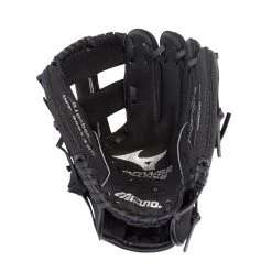Mizuno Prospect Powerclose 9.00" Utility Glove GPP900Y3BG - Black Gray Baseball