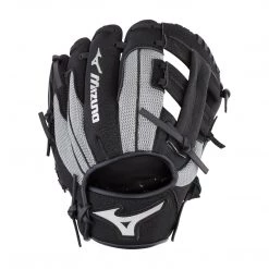 Mizuno Prospect Powerclose 9.00" Utility Glove GPP900Y3BG - Black Gray Baseball