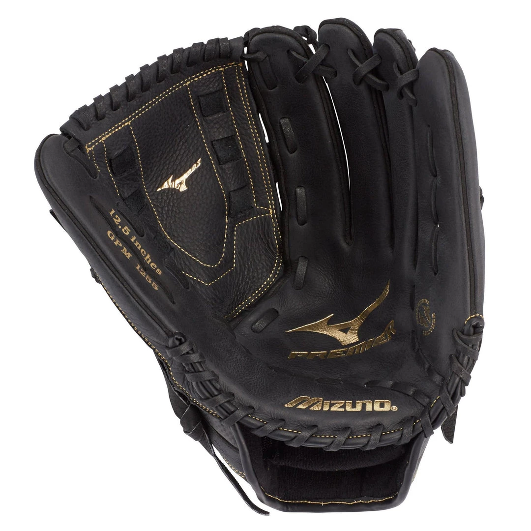 Softball Mizuno Premier GPM1255 12.50" Slowpitch Glove - Black 4 Softball Mizuno Premier GPM1255 12.50" Slowpitch Glove - Black
