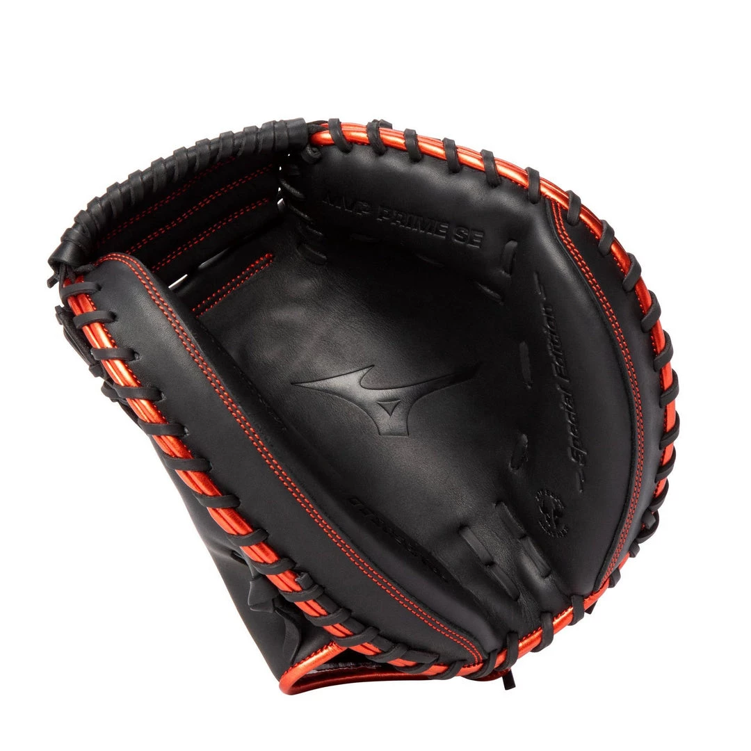 Baseball Mizuno MVP Prime SE 34.00" Catcher's Mitt - Black Red 4 Baseball Mizuno MVP Prime SE 34.00" Catcher's Mitt - Black Red