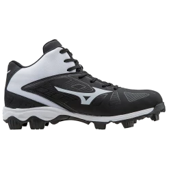 Mizuno 9-Spike Advanced Franchise 8 Mid - Black White