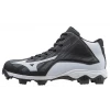 Mizuno 9-Spike Advanced Franchise 8 Mid - Black White