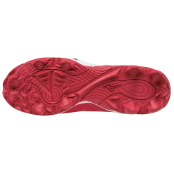 Mizuno 9-Spike Advanced Franchise 8 Low - Red White Baseball